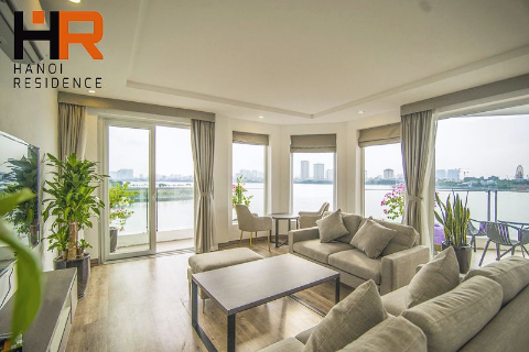 Beautiful Lake view 03 bedrooms apartment with modern furnished in Tay Ho dist