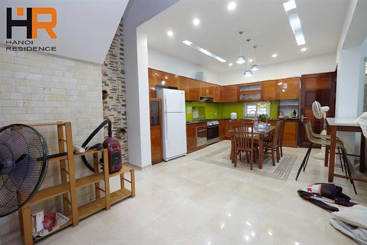Cozy 5 bedroom house for rent in Tay Ho, fully furnished and little courtyard
