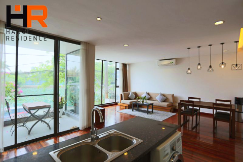 Front Lake apartment 02 bedrooms for rent on Quang Khanh street