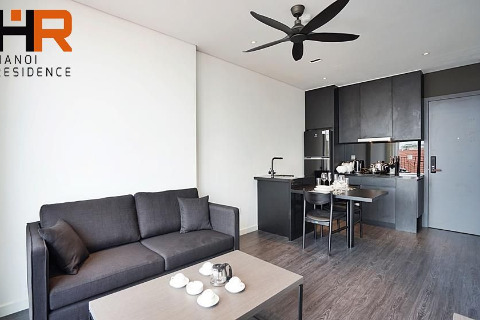 High floor & Bright apartment 01 bed for rent on To Ngoc Van street