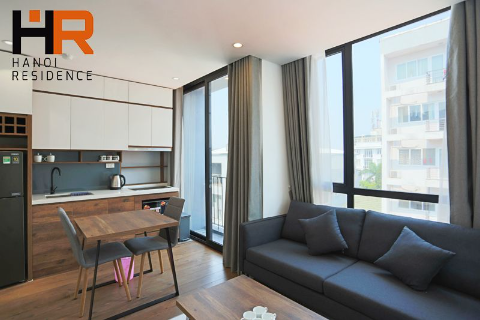 High floor & Bright one bedroom apartment on Tay Ho street