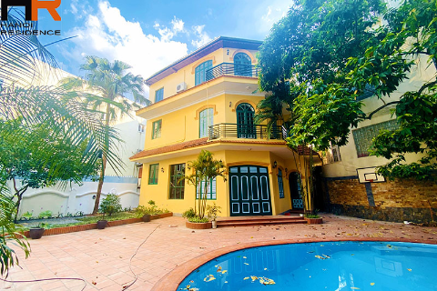 400sqm land size swimming pool 4 bedroom house for rent in To Ngoc Van - Tay Ho