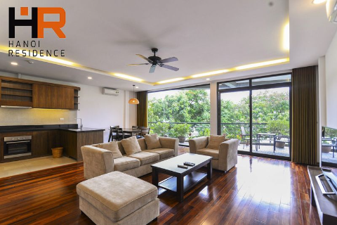 Modern serviced apartment 03 beds with large balcony & lake view on Quang Khanh st