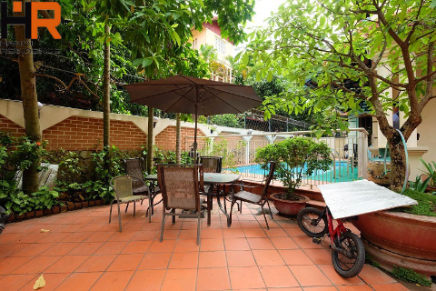 Swimming pool, large yard 6 bedroom villa for rent in To Ngoc Van - Tay Ho