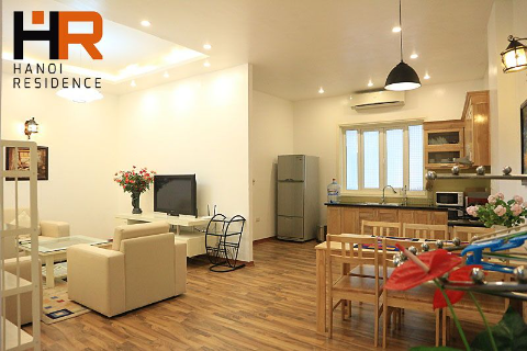Two beds apartment for rent in Truc Bach with balcony