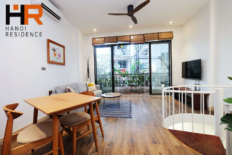 Beautiful apartment with one bedroom with two balconies in Truc Bach