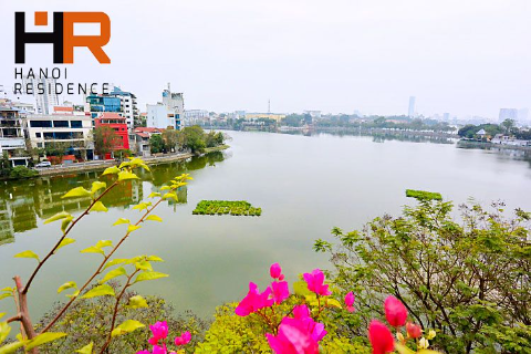 Nice studio apartment for rent in Truc Bach with balcony & lake view