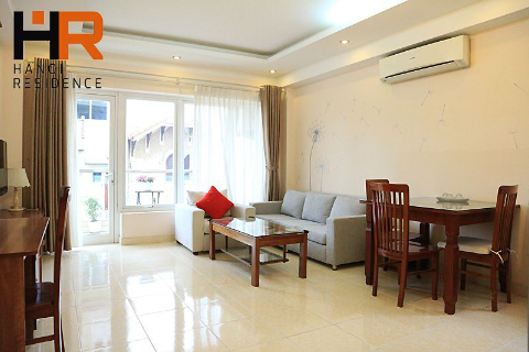 One bedroom apartment for rent in Truc Bach with balcony & nature light