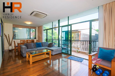 Large balcony apartment 2 beds for rent in Truc Bach