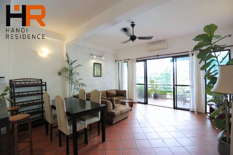 Duplex apartment 02 beds with large balcony & lake view in Truc Bach
