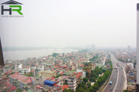 High floor river view, fully furnished 2 bedroom apartment in Sun Ancora Luong Yen