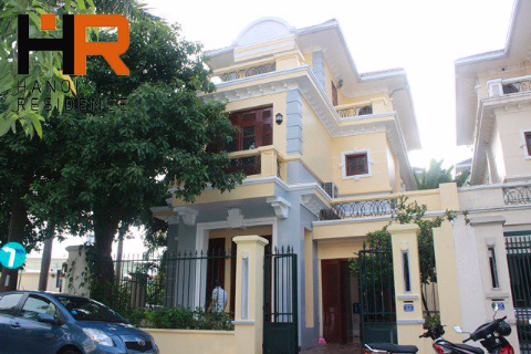 Corner villa for rent near UNIS Ciputra, 05 bedrooms, fully furnished