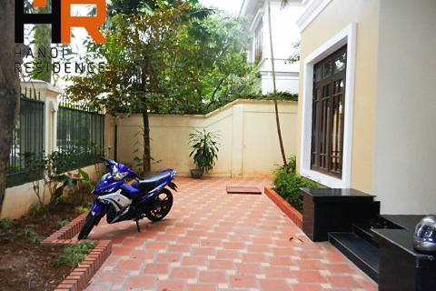 Big yard villa for rent in Ciputra, 05 bedrooms, fully furnished