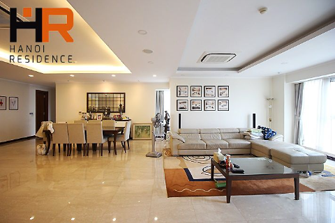 Spacious apartment for rent in L2 building Ciputra, 04 beds, fully furnished