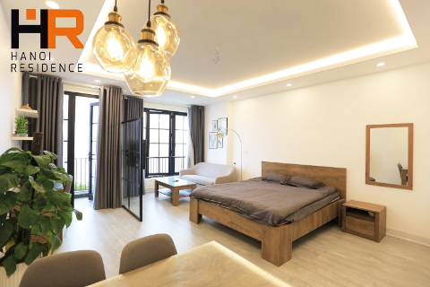 Beautiful studio apartment with balcony & lake view in Yen Phu village
