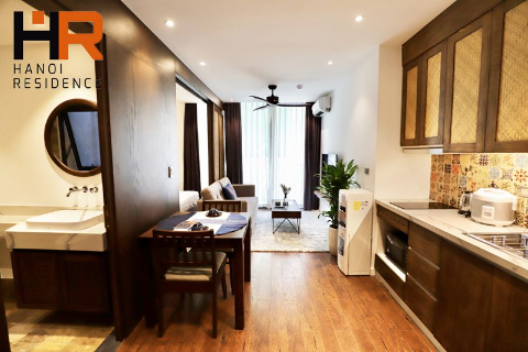 One bedroom serviced apartment for rent on Ton That Thiep, Hoan Kiem dist