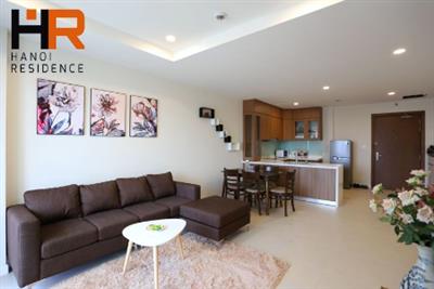 High floor & Bright 02 beds apartment in KOSMO Tay Ho, fully furnished