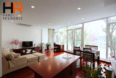 Two bedrooms apartment for rent in Truc Bach area with quality furniture