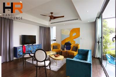 Luxury & modern apartment in Xuan Dieu for rent 3 bedroom & service