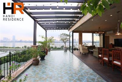 Serviced, Duplex apartment with big balcony, lake view & 3 bedrooms