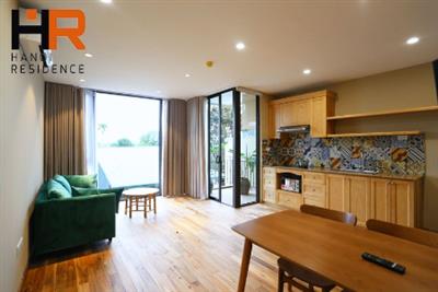 Nice apartment with roof terrace for rent in Xom Chua, one bedroom