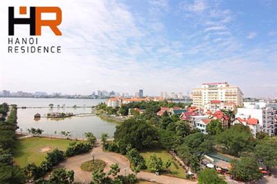 Duplex apartment for rent in Tay Ho with lake view, 04 beds & terrace