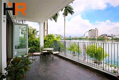 Great view serviced apartment with 2 bedroom, balcony for rent in Tay Ho