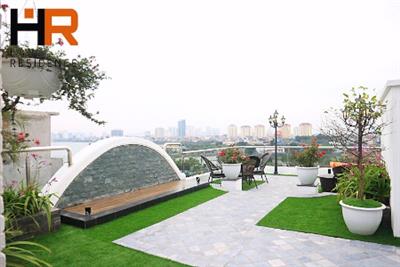 Beautiful terrace & nice view apartment 02 bedroom for rent in Tay Ho district