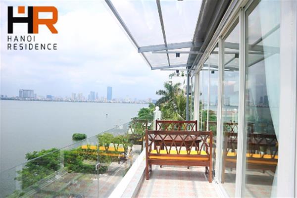 Beautiful lake view & modern 03 beds serviced apartment in Quang An street
