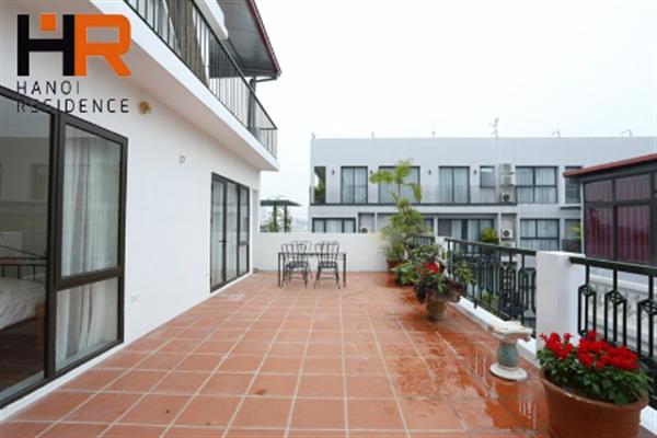 Big balcony apartment 02 beds for rent in Tu Hoa, Tay Ho dist