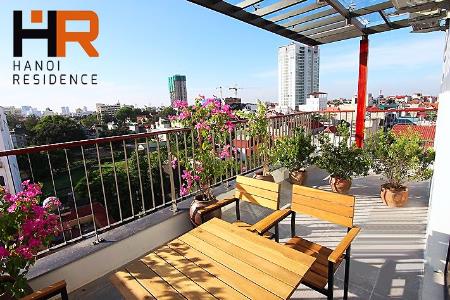 Nice balcony Apartment 01 bedroom for rent on Xuan Dieu street
