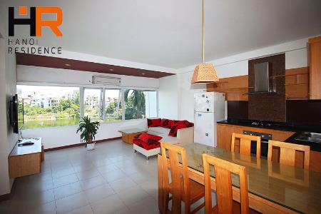 Lake view apartment for rent in Tay Ho with 2 bed, balcony & service