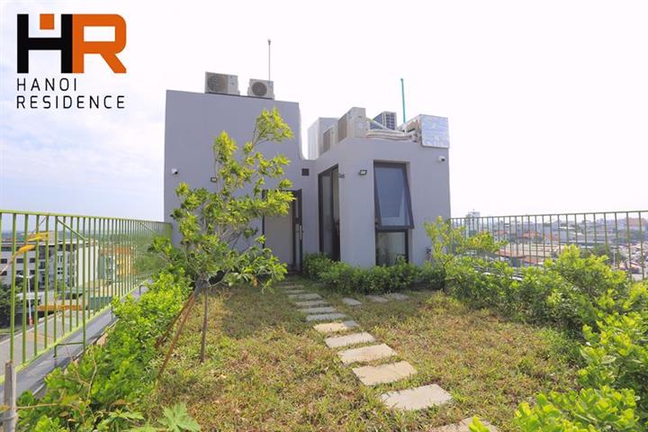 Brand-new 01 bedroom apartment with nice rooftop in Tay Ho dist