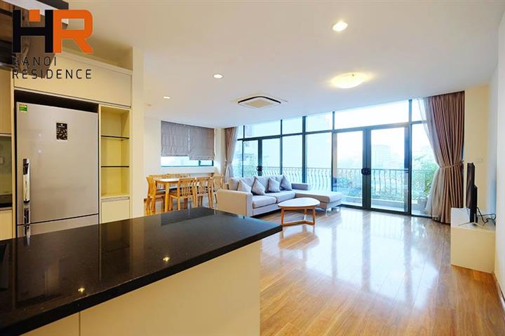 Serviced apartment 03 beds with nice balcony in Truc Bach