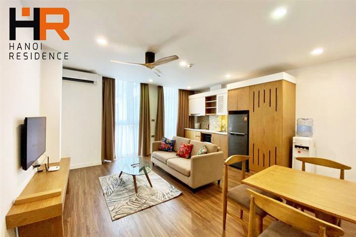 High floor & Quality apartment one bedroom for rent in Truc Bach
