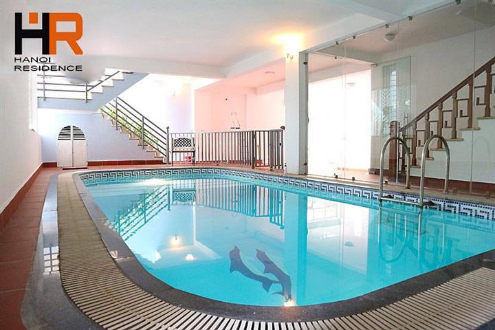 Xuan Dieu, Tay Ho: Stunning unfurnished house for rent with 4 bedrooms and swimming pool 