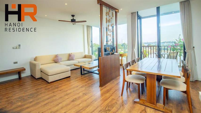 High floor & Lake view serviced apartment 03 beds in Xom Chua, Tay Ho dist
