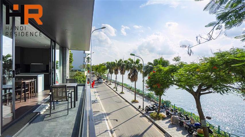 Lake view serviced apartment 02 beds with modern design for rent on Tu Hoa st