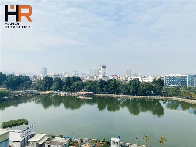 Lake view 2 bedroom apartment for rent in DMC Tower, Kim Ma, Ba Dinh 