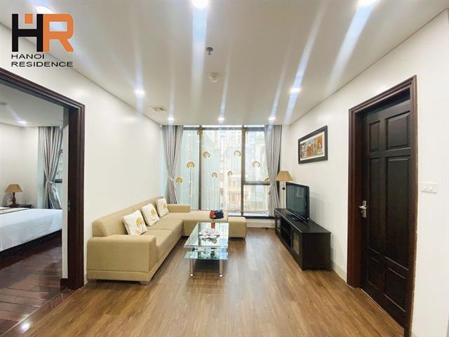 Serviced apartment with 2 bedrooms for rent with full furniture in Ba Dinh 