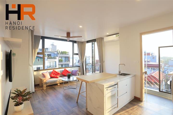 High floor & Nice view one bedroom apartment on Xuan Dieu, Tay Ho dist