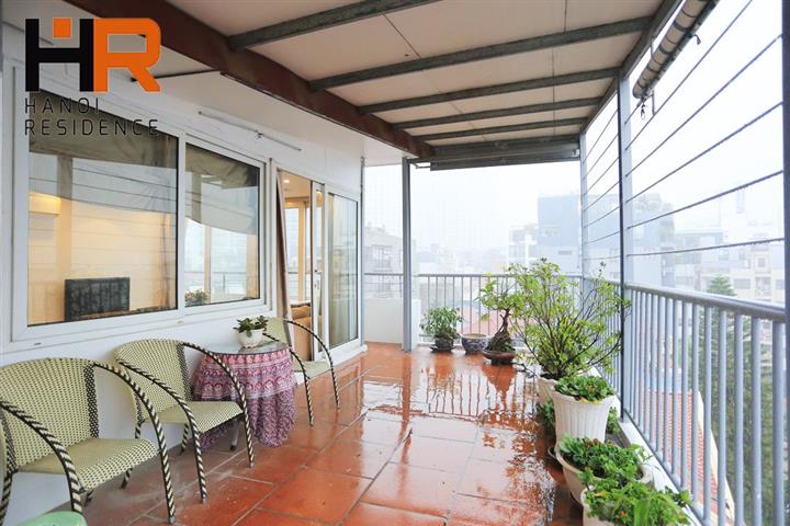 Top floor one bedroom apartment with big balcony on To Ngoc Van st