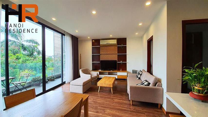 Lake side 02 bedroom apartment for rent on Tran Vu st