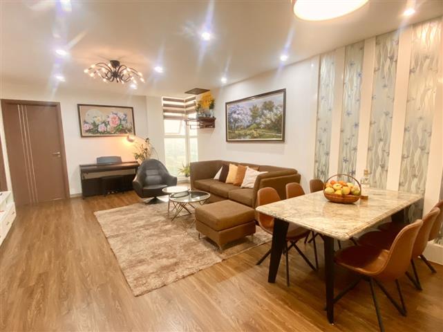 High floor and pretty 3 bedroom apartment for rent with nice view in L3 building Ciputra Hanoi