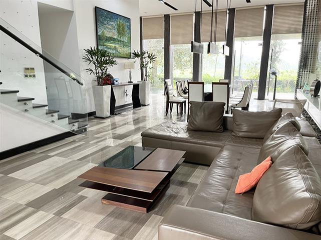 Modern villa in Ciputra for rent, 400m2, 4 bedrooms, furnished with golf garden view