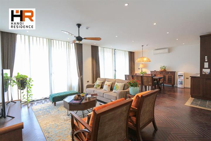 4 bedrooms serviced apartment in Hoan Kiem, bright & modern furnished
