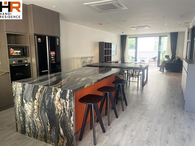 New apartment in Tay Ho, spacious rooms, open kitchen, 3 beds & 4 baths