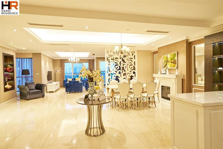 Luxurious apartment in Ciputra, 267m2, 4 bedrooms, furnished, garden view