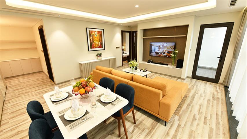 2 bedroom serviced residence in Ba Dinh with gym, pool and kid playing space
