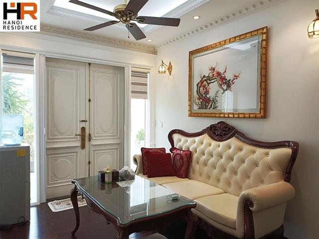 Fully furnished 5 bedroom villa for rent in K block in Ciputra with classical furniture